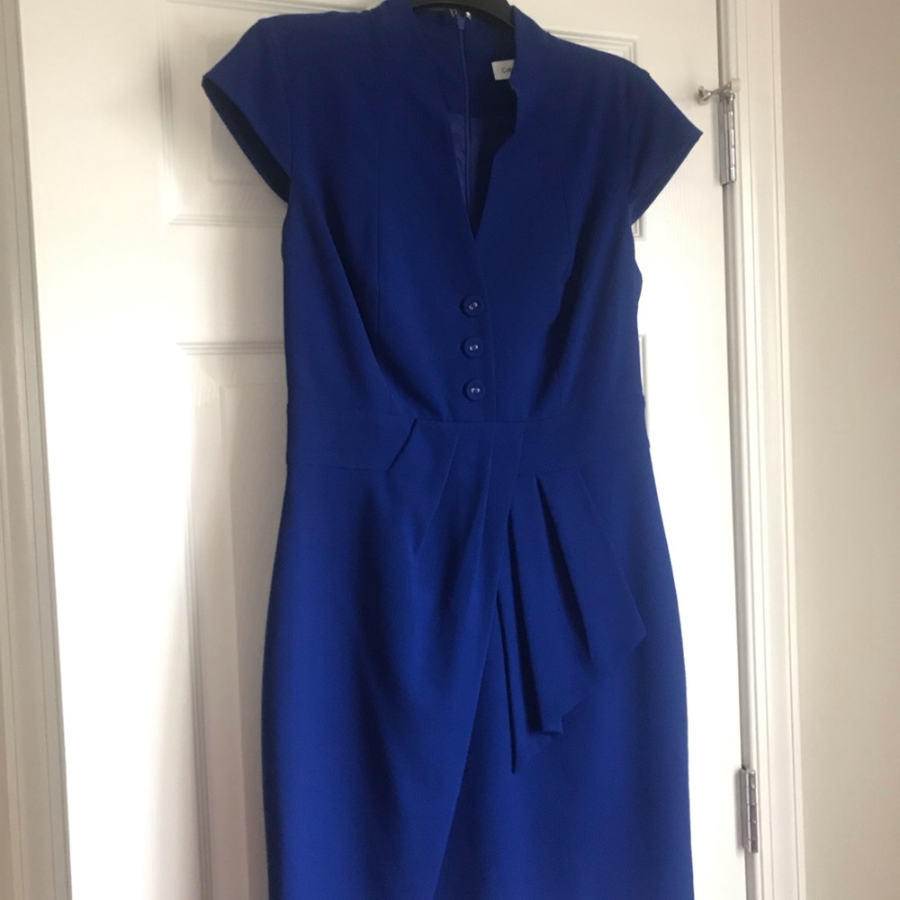 Royal blue Calvin Klein work dress